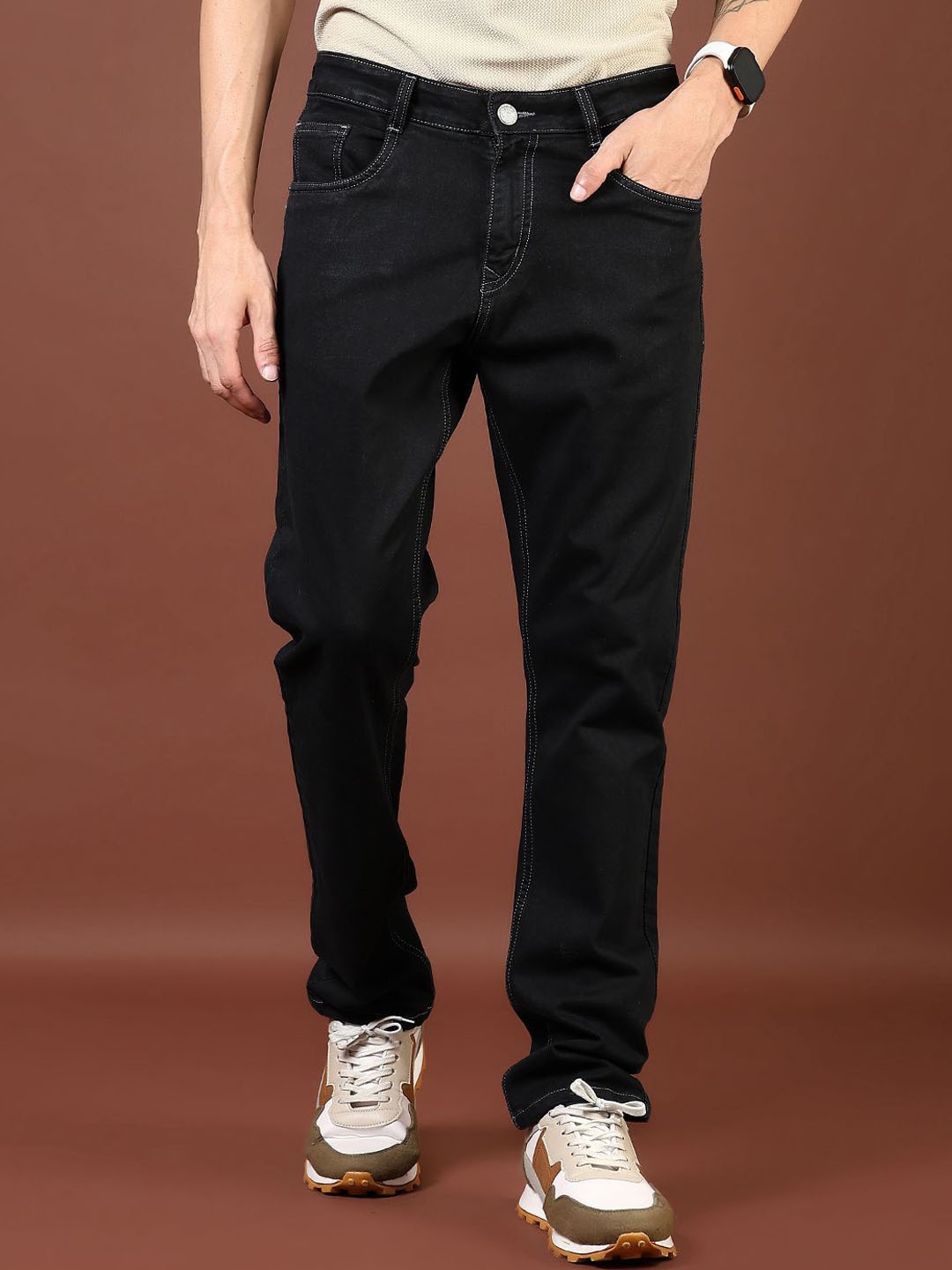 

V-Mart Men Light Fade Jeans, Grey