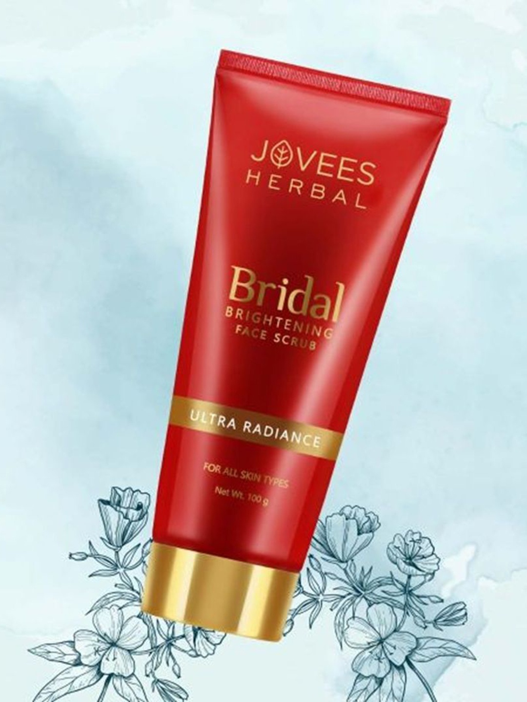 

Jovees Herbal Bridal Brightening Ultra Radiance Vitamin C Face Scrub - 100 g, Red