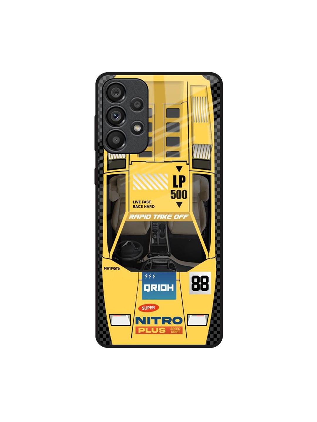 

QRIOH Typography Printed Samsung Galaxy A33 5G Back Case Mobile Accessories, Yellow
