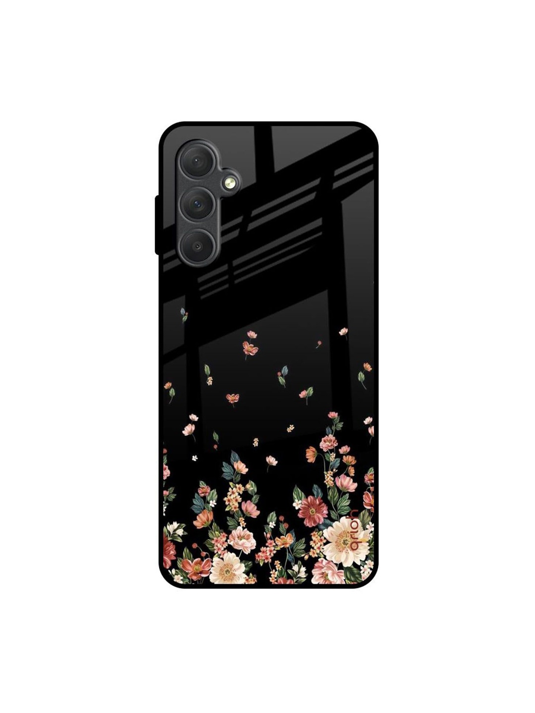 

QRIOH Floral Printed Samsung Galaxy M54 5G Back Case Mobile Accessories, Black