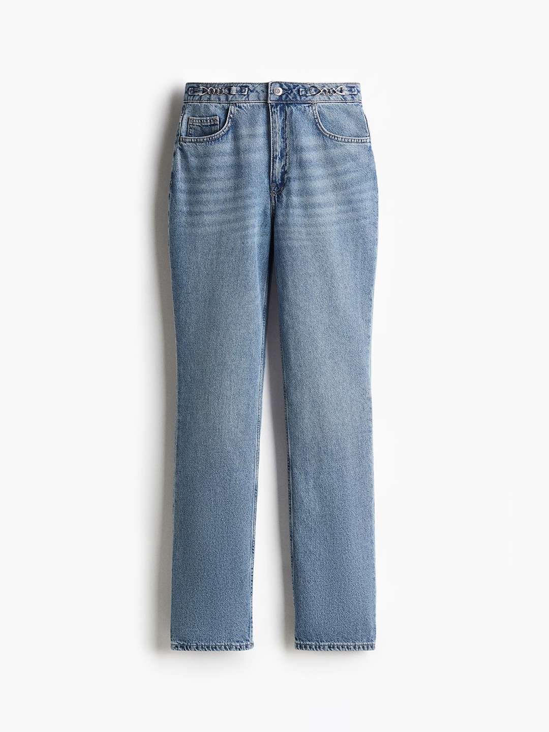 

H&M Straight Ultra High Jeans, Blue