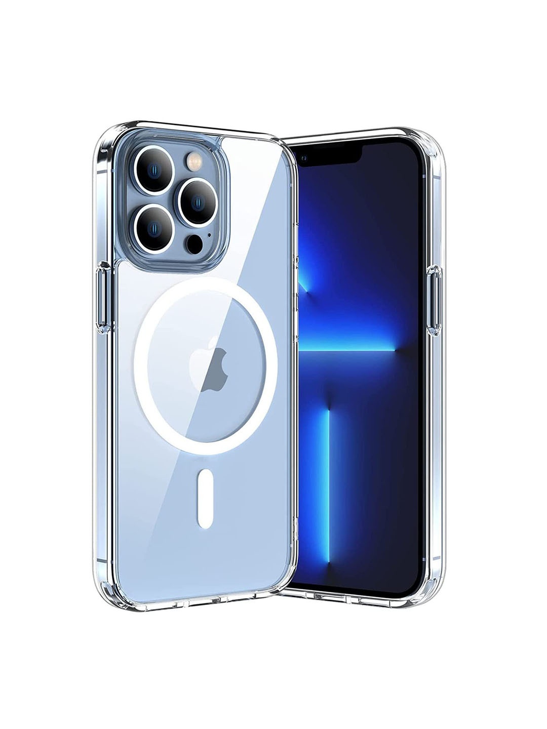 

LIRAMARK Solid Printed iPhone 13 Pro Back Case Mobile Accessories, Transparent