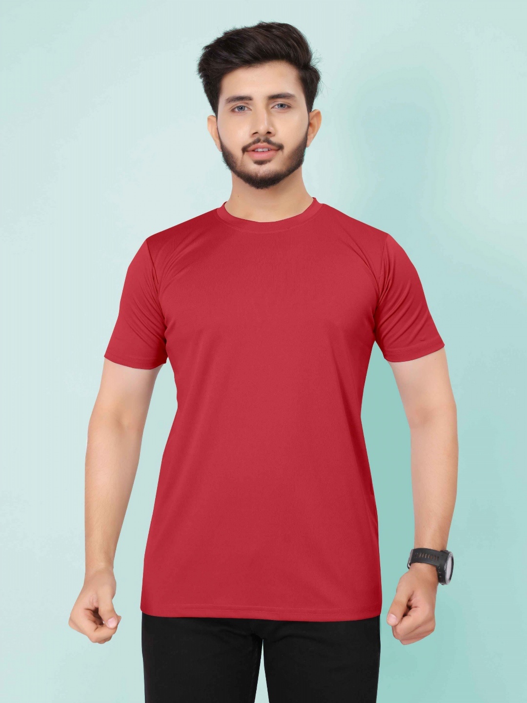 

Moda Rapido Men Pockets T-shirt, Maroon
