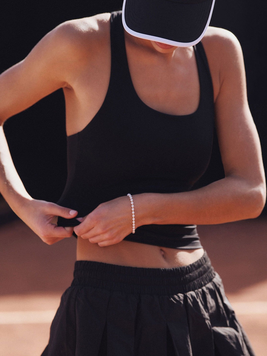 

H&M Tennis Skirt With DryMove, Black