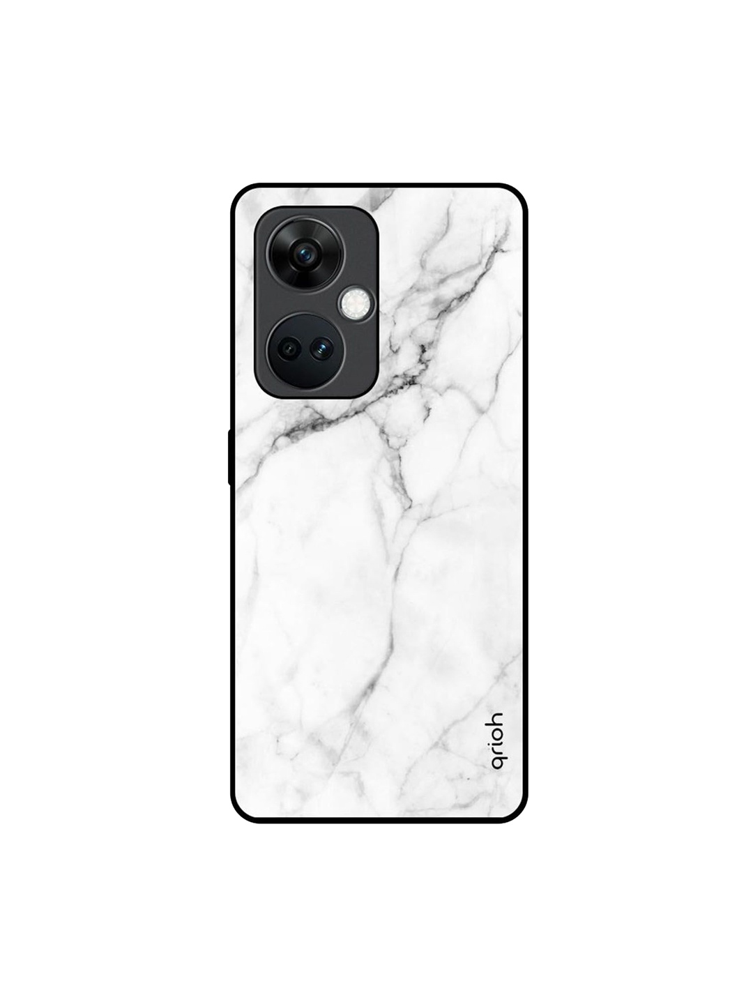 

QRIOH Abstract Printed OnePlus Nord CE 3 5G Back Case Mobile Accessories, White