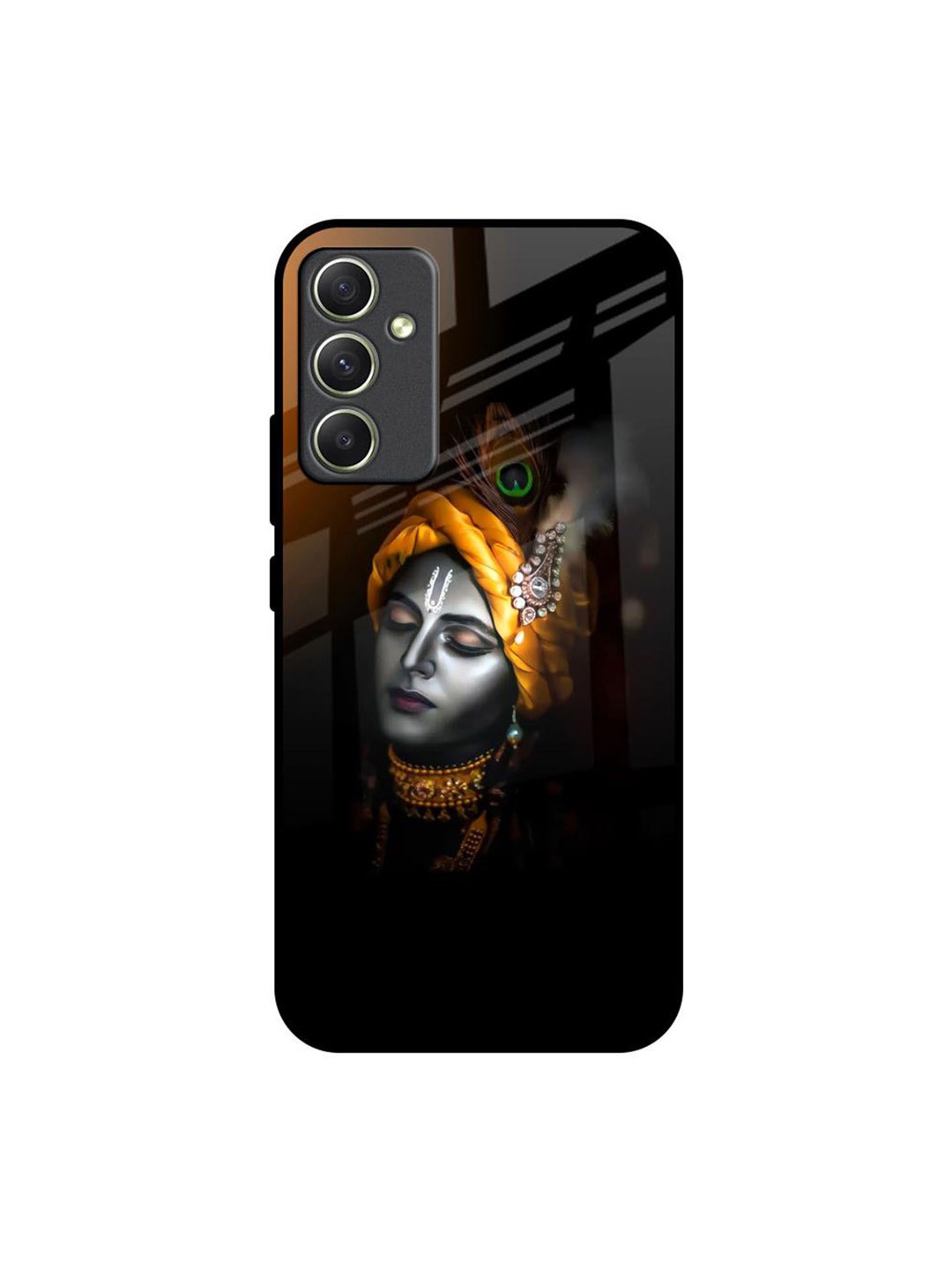 

QRIOH Quirky Printed Samsung Galaxy A34 5G Back Case Mobile Accessories, Black