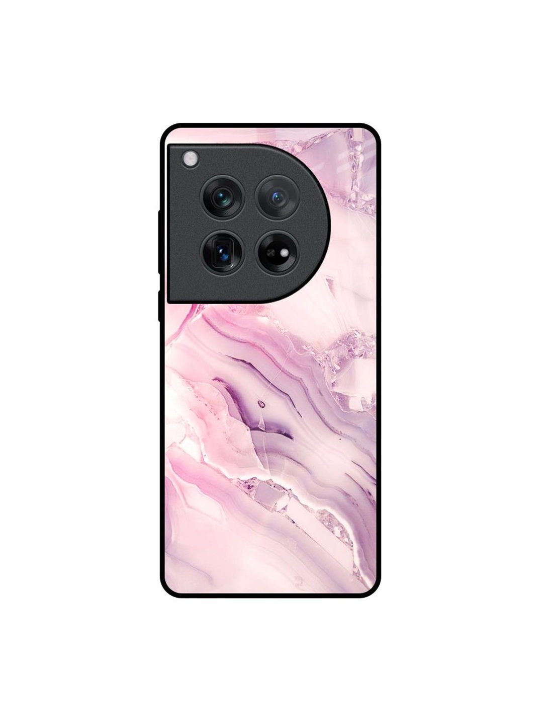 

QRIOH Abstract Printed Oneplus 12 Back Case Mobile Accessories, Pink