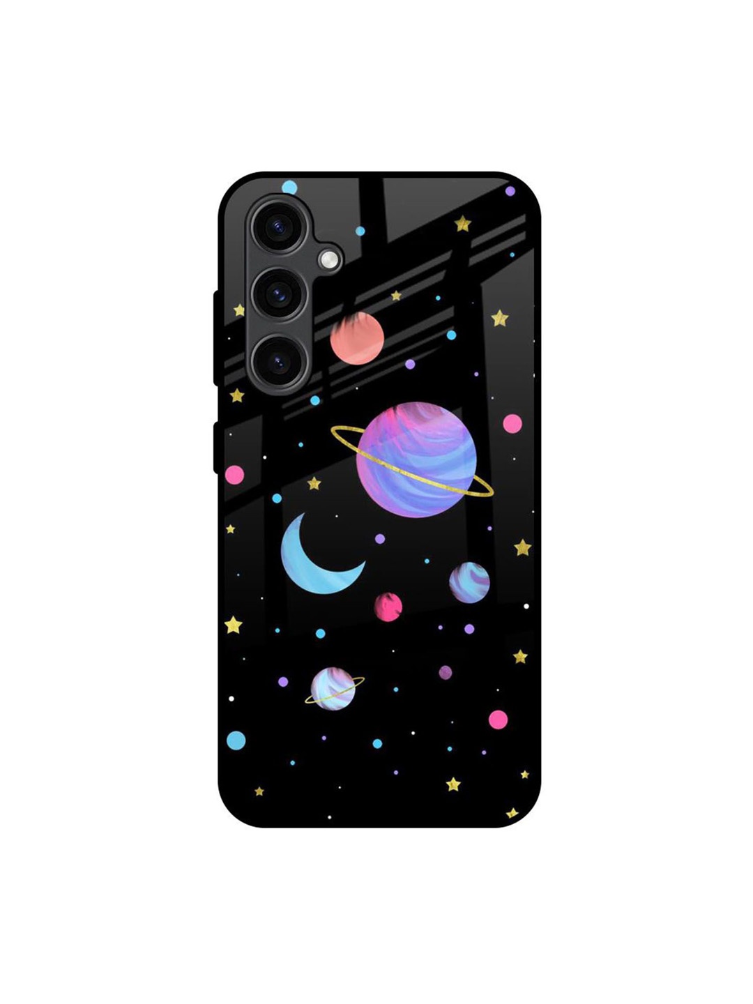 

QRIOH Quirky Printed Samsung Galaxy S23 FE 5G Back Case Mobile Accessories, Black