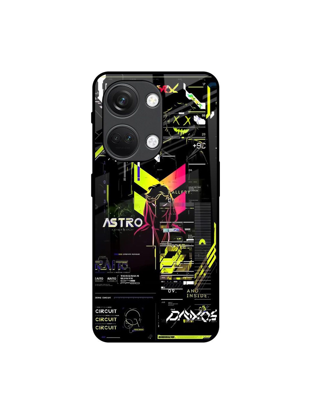 

QRIOH Typography Printed OnePlus Nord 3 5G Back Case Mobile Accessories, Black