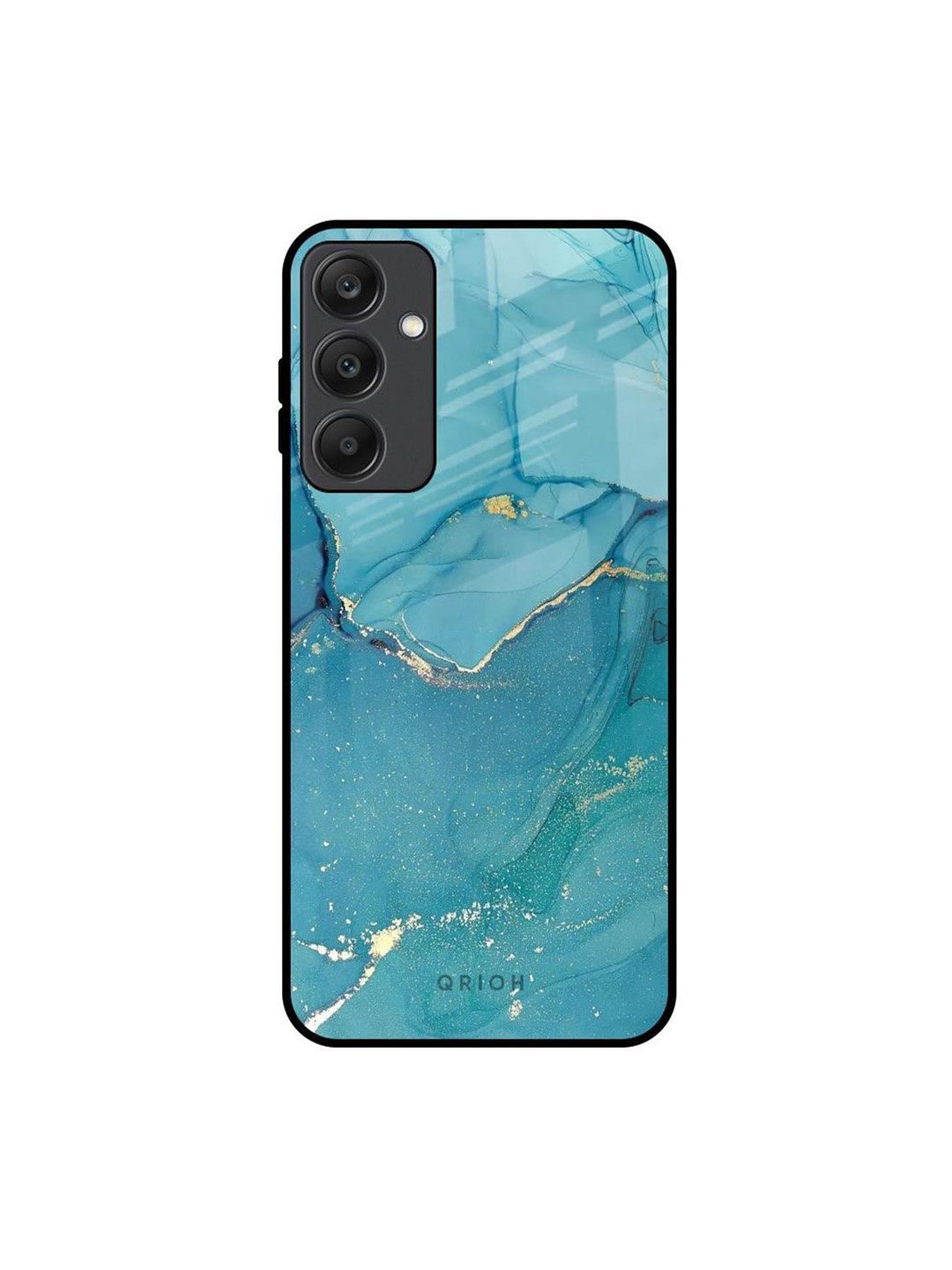 

QRIOH Abstract Printed Samsung Galaxy A25 5G Back Case Mobile Accessories, Blue