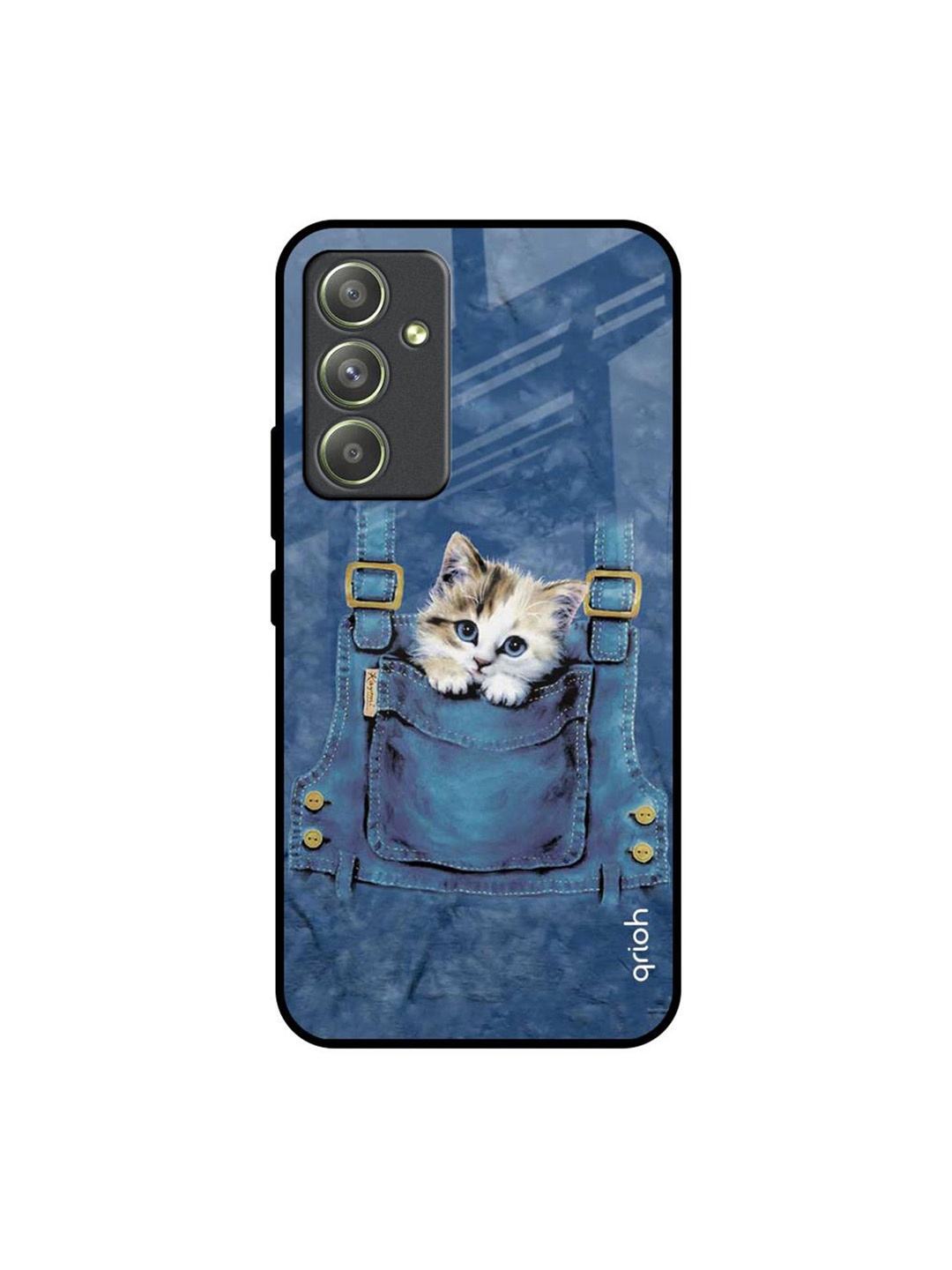 

QRIOH Quirky Printed Samsung Galaxy A54 5G Back Case Mobile Accessories, Blue