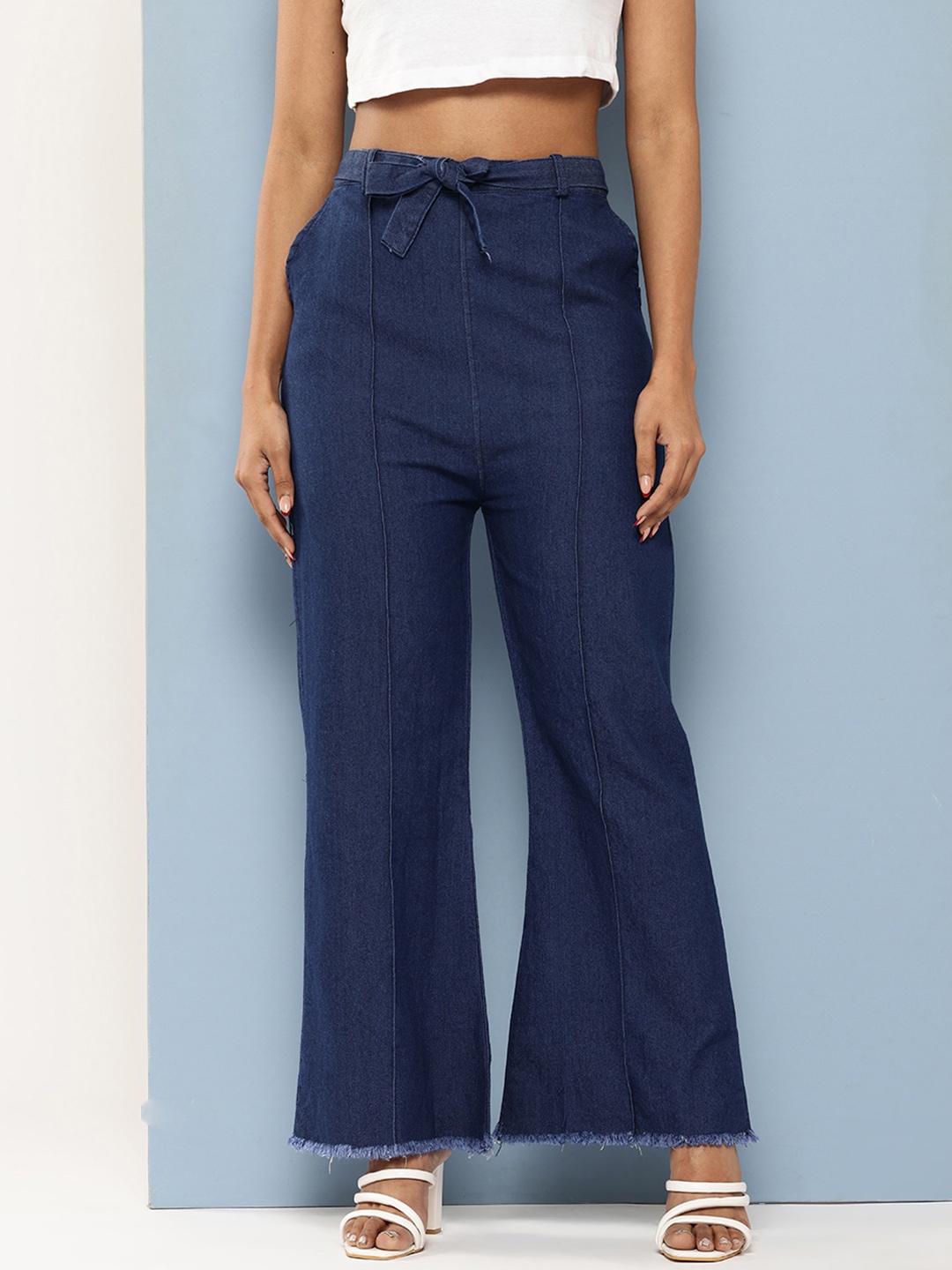 

CORSICA Women Mildly Distressed Jeans, Navy blue