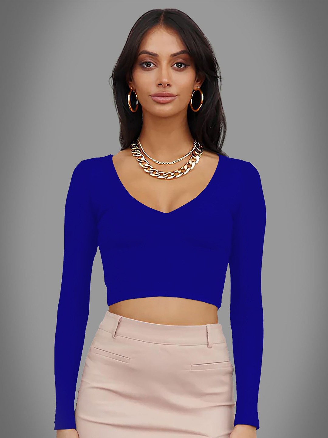 

Dream Beauty Fashion Crop Top, Blue