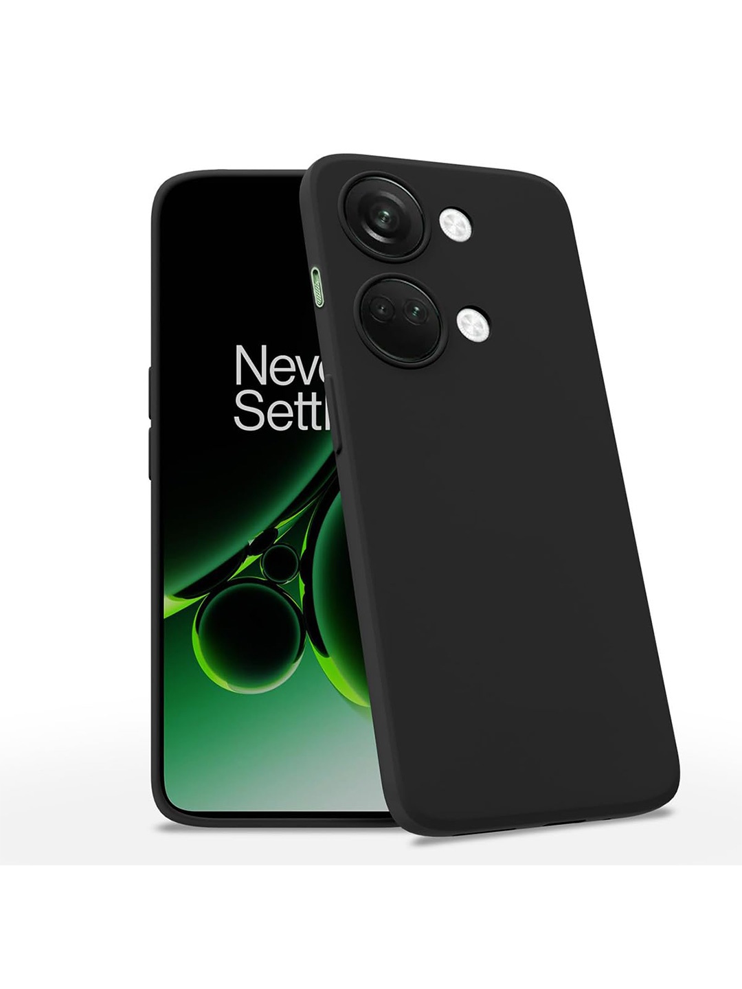 

LIRAMARK Solid Oneplus Nord 3 Back Case, Black