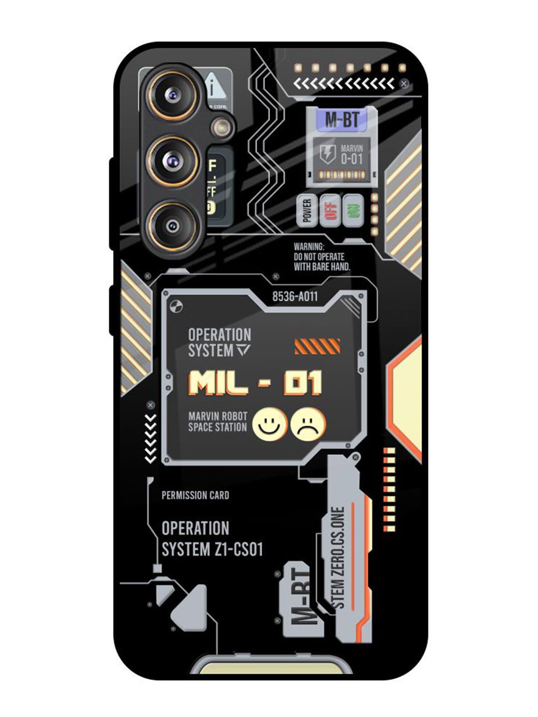 

QRIOH Typography Printed Samsung Galaxy F55 5G Back Case Mobile Accessories, Black