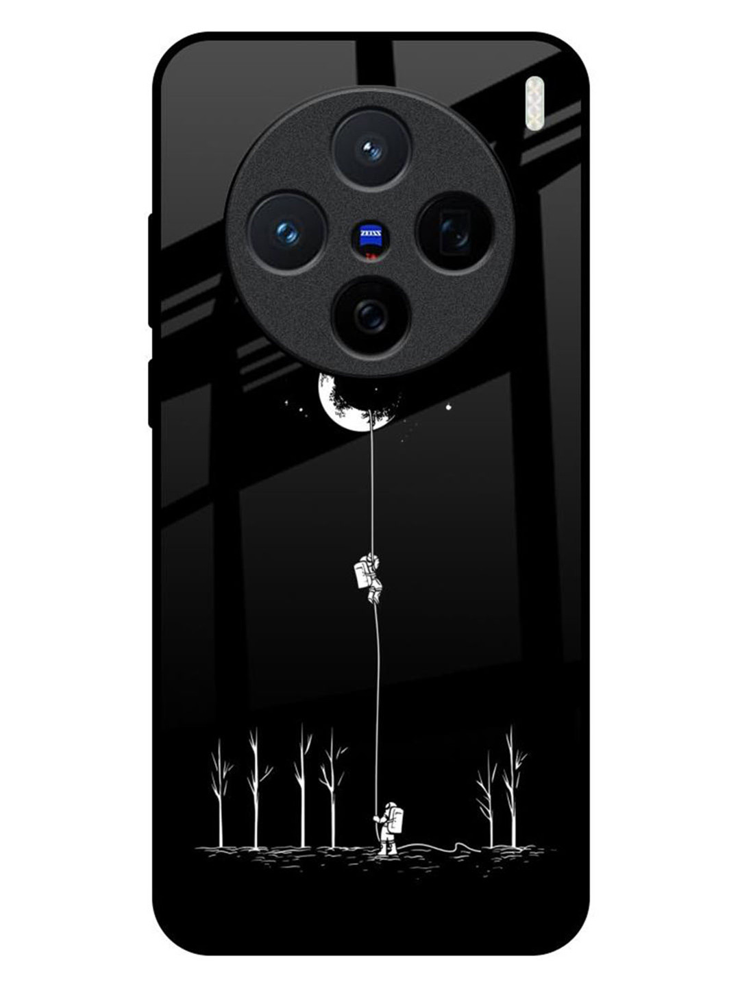 

QRIOH Quirky Printed Vivo X200 5G Back Case Mobile Accessories, Black