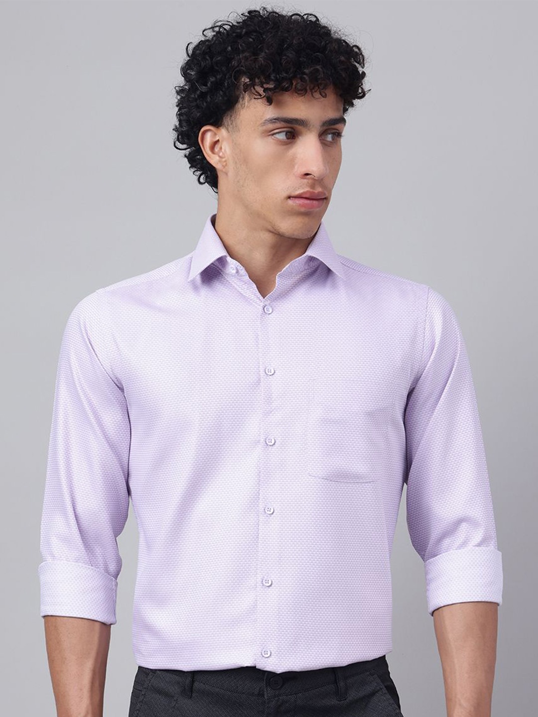 

Richlook Men Comfort Opaque Casual Shirt, Purple