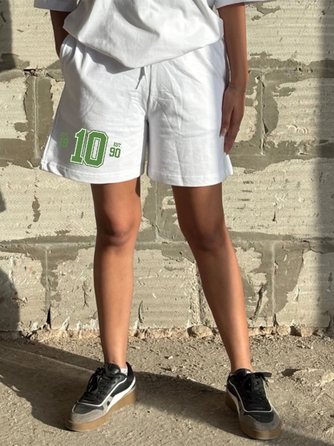 

TheBTclub Men Cotton Regular Fit Shorts, White