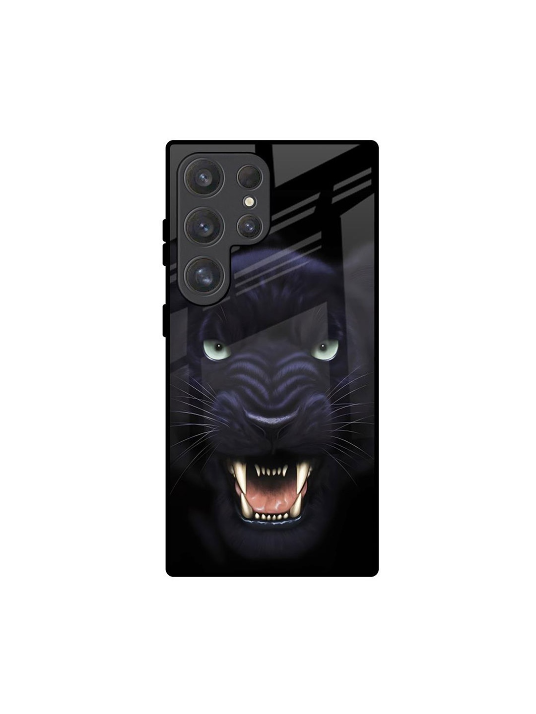 

QRIOH Quirky Printed Samsung Galaxy S25 Ultra Back Case Mobile Accessories, Black