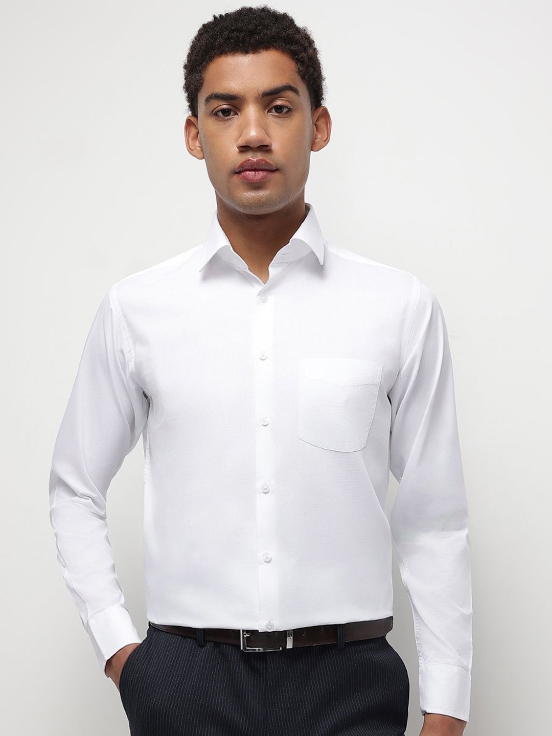 

Richlook Men Comfort Opaque Casual Shirt, White