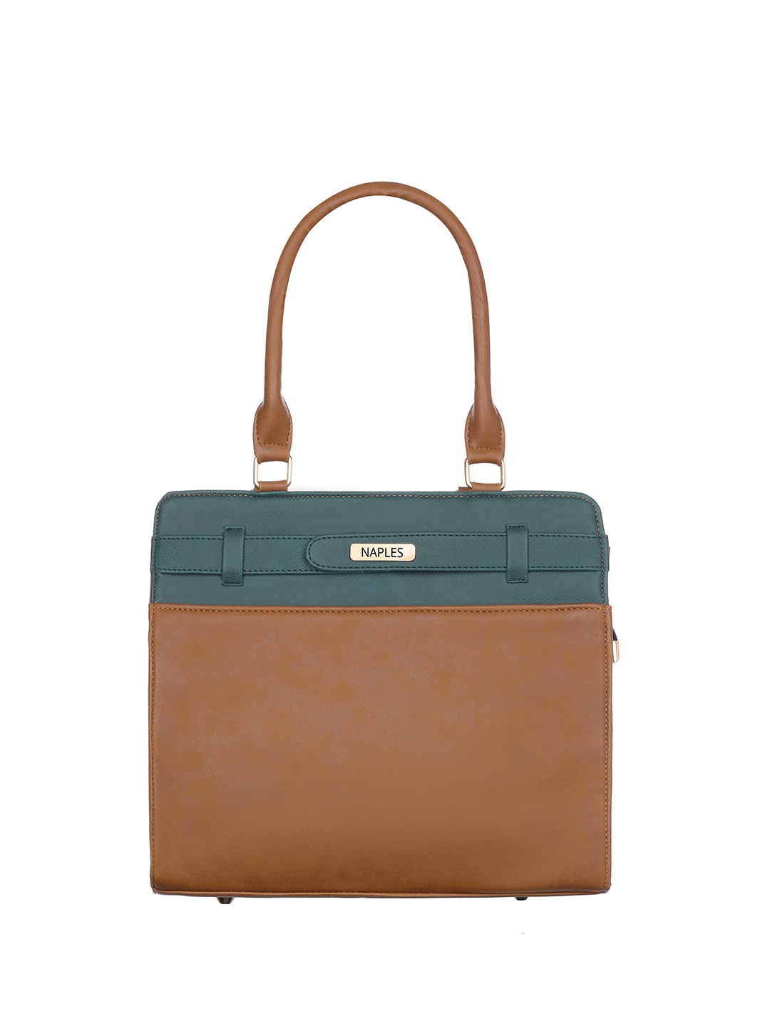 

Naples PU Structured Shoulder Bag, Tan