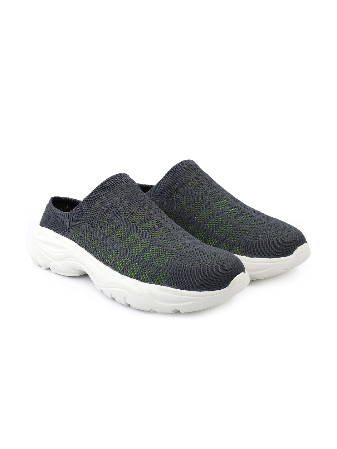 

riffway Men Woven Design Slip-On Sneakers, Grey