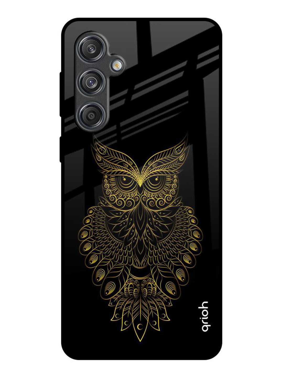 

QRIOH Quirky Printed Samsung Galaxy M55 5G Back Case Mobile Accessories, Black