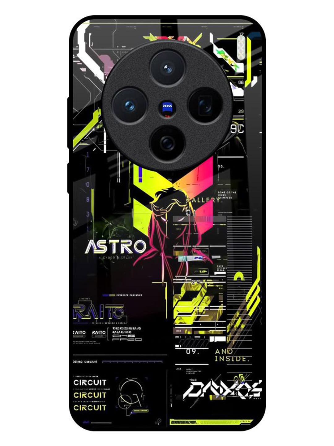 

QRIOH Typography Printed Vivo X200 5G Back Case Mobile Accessories, Black