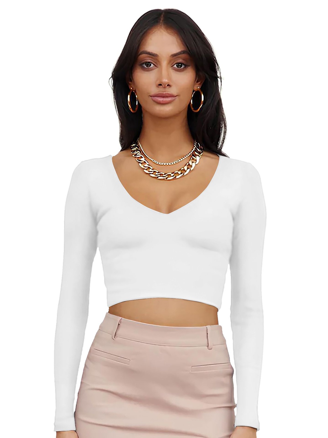 

Dream Beauty Fashion Crop Top, White