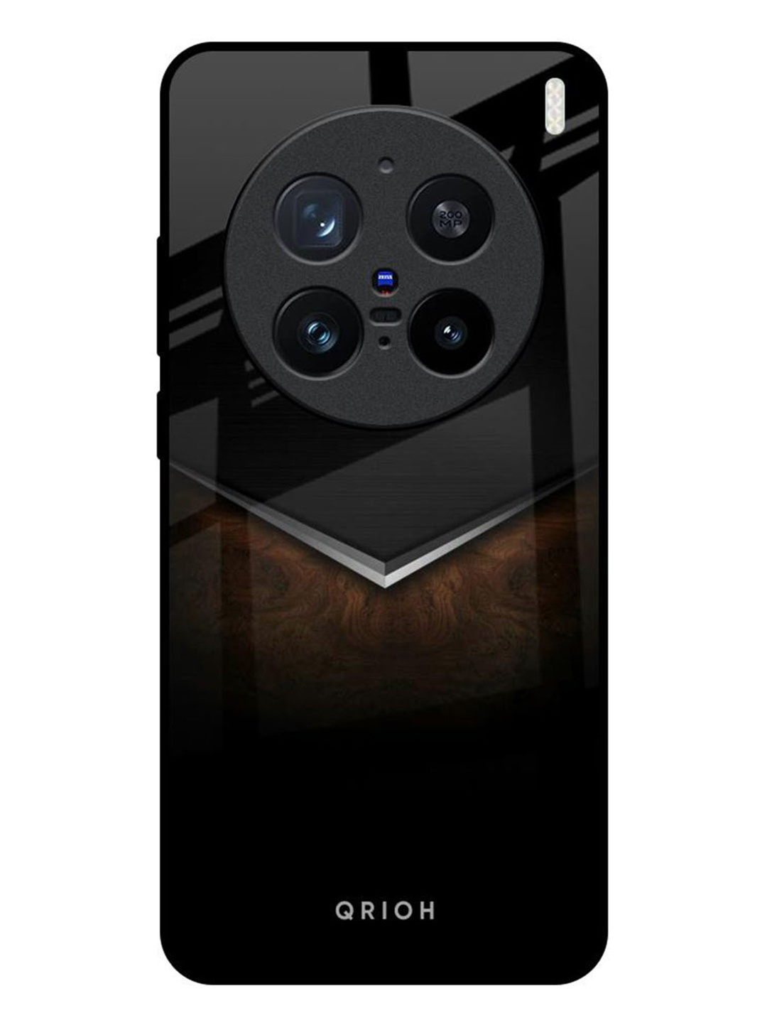 

QRIOH Abstract Printed Vivo X200 Pro 5G Back Case Mobile Accessories, Black