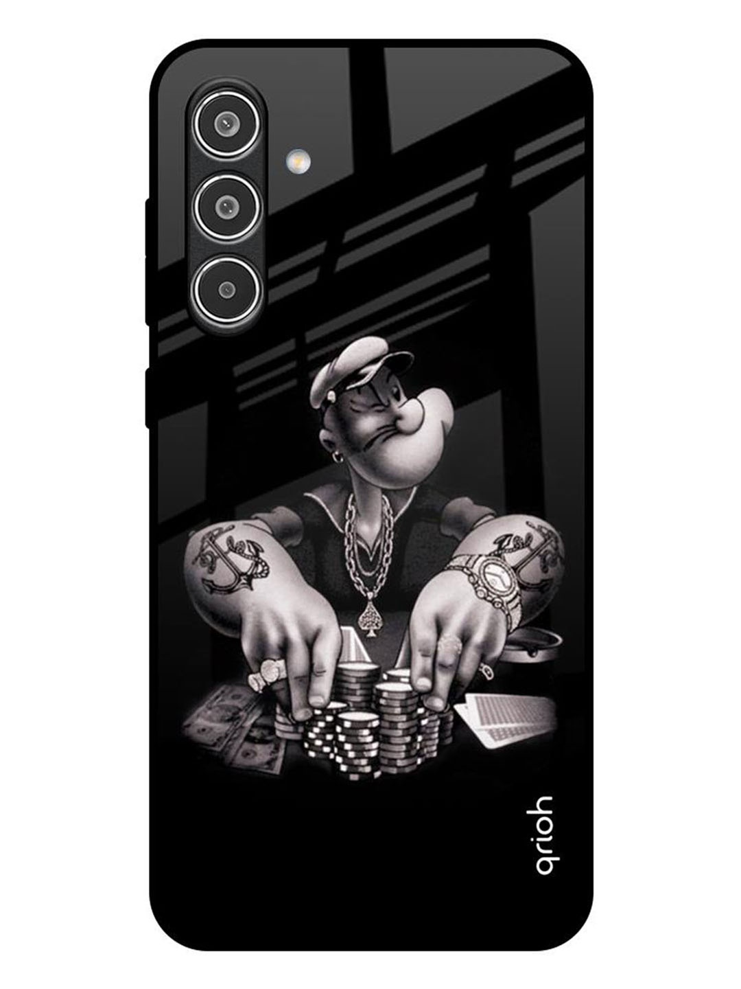 

QRIOH Cartoon Characters Printed Samsung Galaxy A36 5G Back Case Mobile Accessories, Black