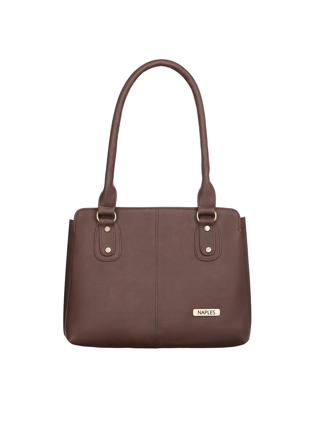

Naples PU Structured Shoulder Bag, Brown