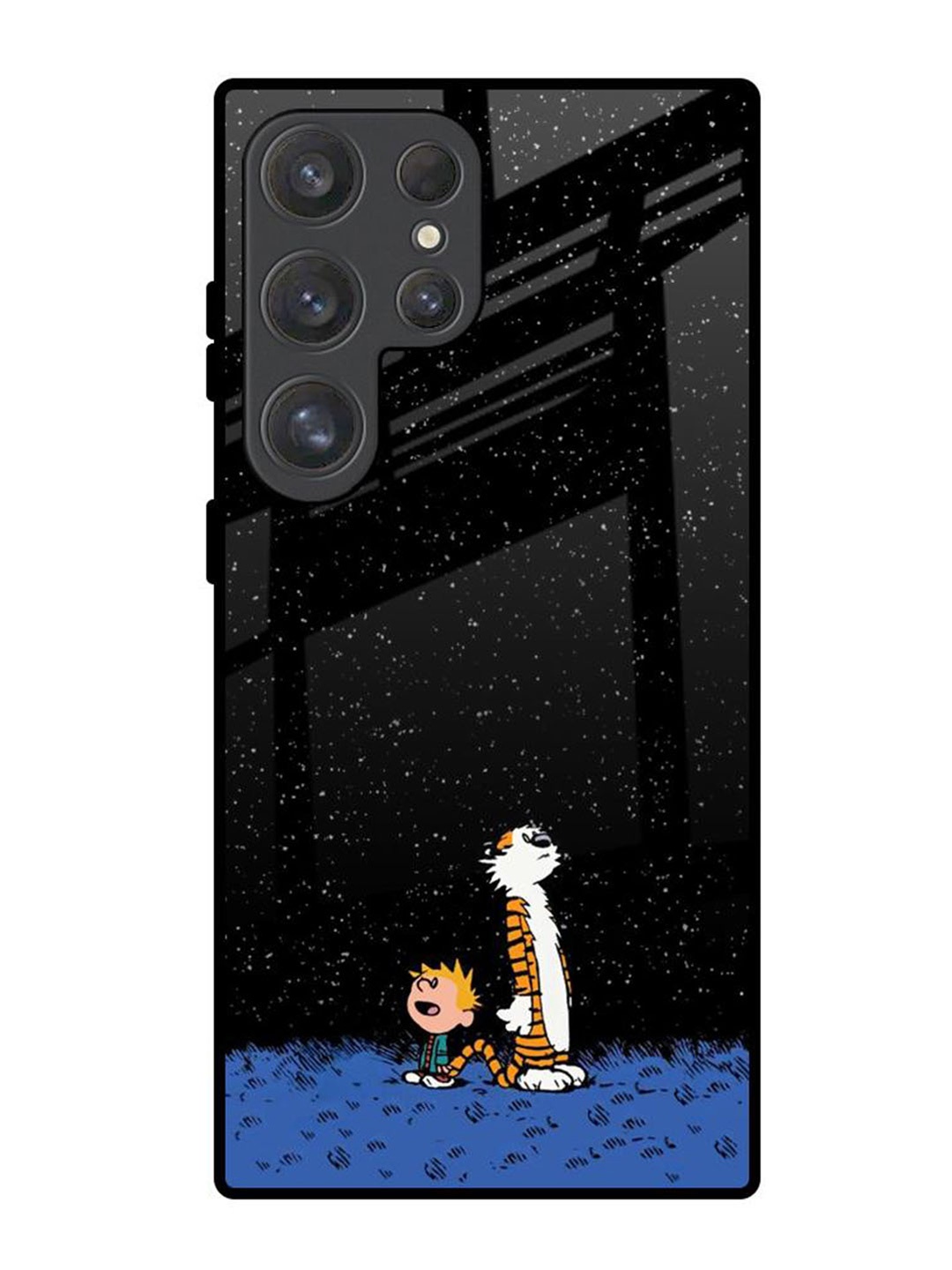 

QRIOH Quirky Printed Samsung Galaxy S25 Ultra 5G Back Case Mobile Accessories, Black