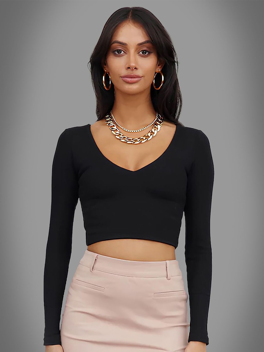 

Dream Beauty Fashion Crop Top, Black