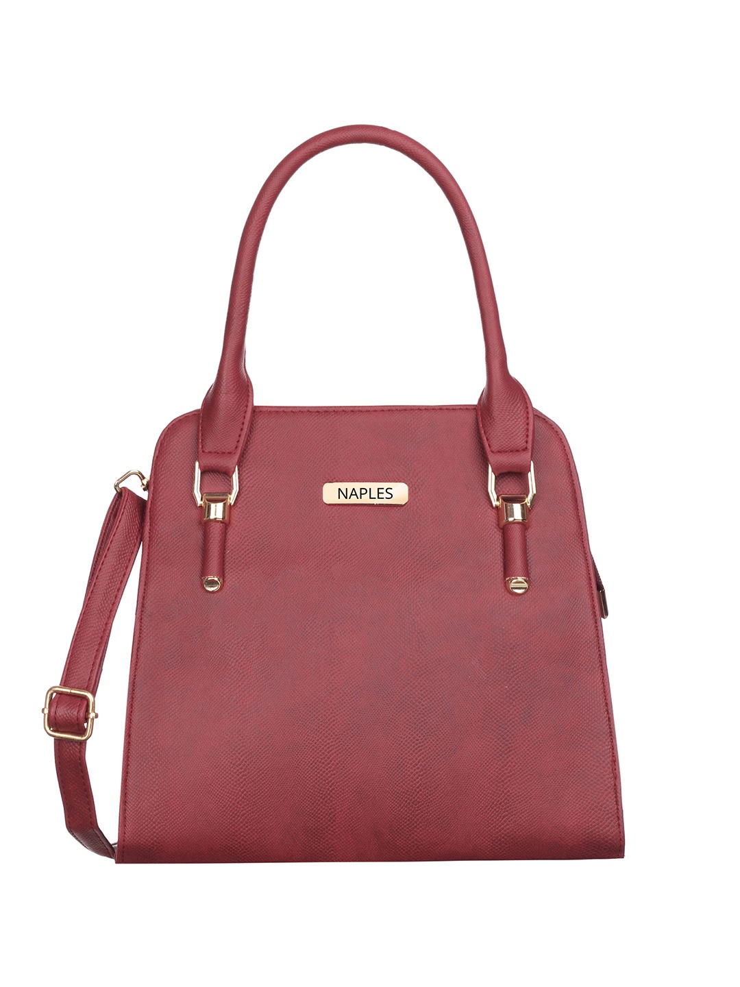 

Naples PU Structured Shoulder Bag, Maroon
