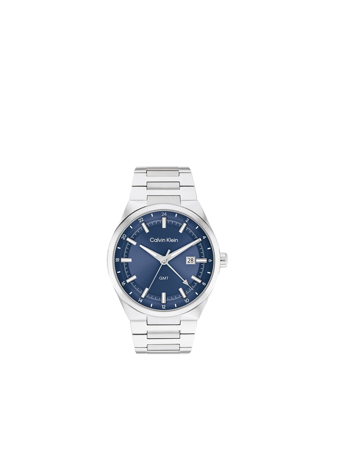 

Calvin Klein Men Dial & Stainless Steel Bracelet Style Straps Analogue Watch 25200488, Blue