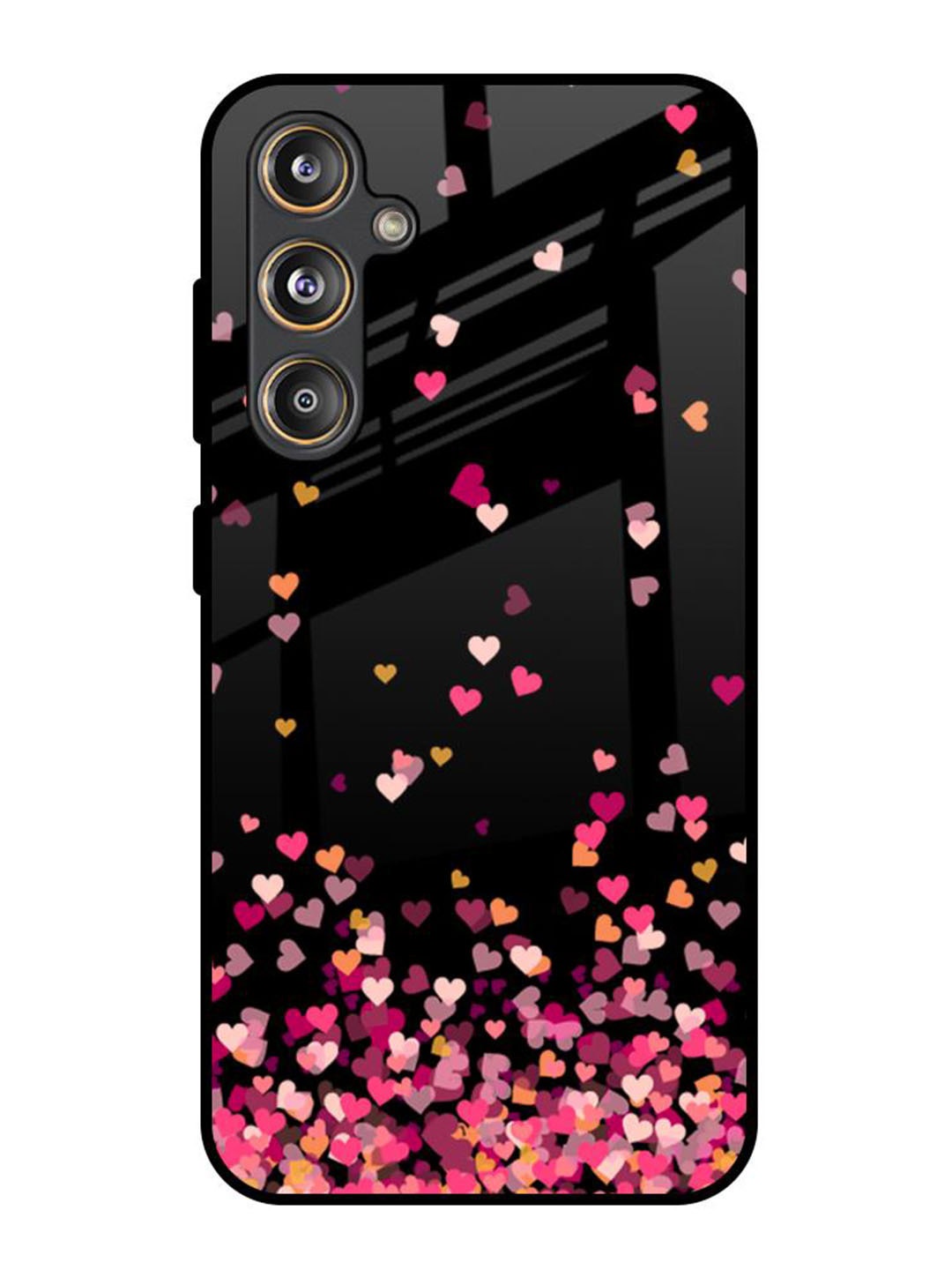 

QRIOH Geometric Printed Samsung Galaxy F55 5G Back Case Mobile Accessories, Black