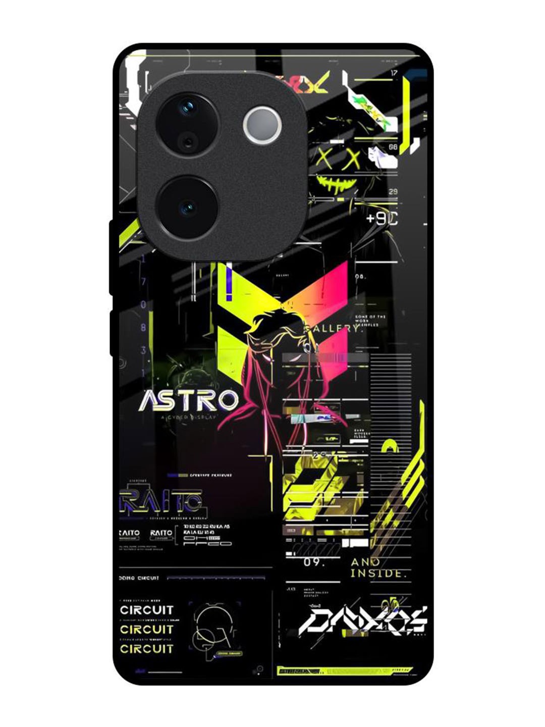 

QRIOH Typography Printed IQOO Z9s Pro 5G Back Case Mobile Accessories, Black