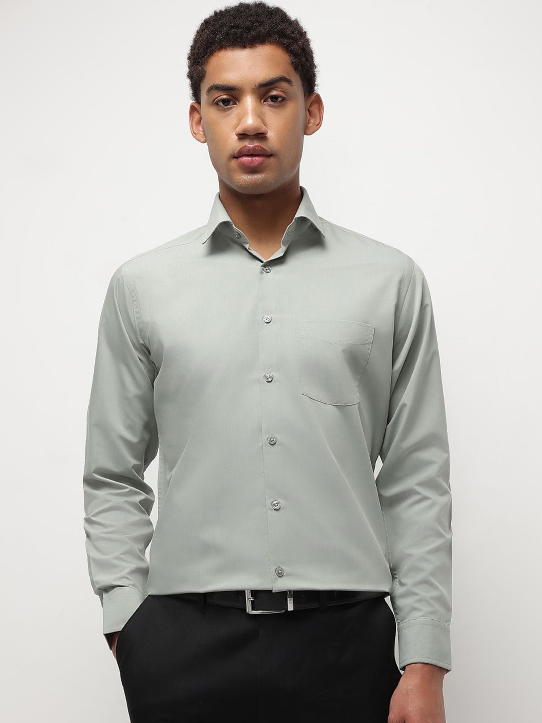 

Richlook Men Comfort Opaque Casual Shirt, Green