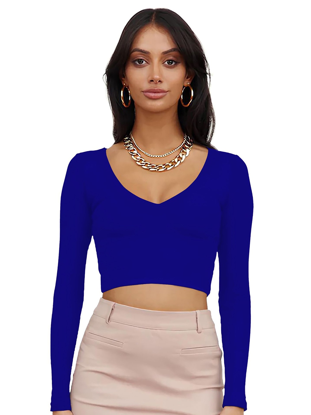 

Dream Beauty Fashion Crop Top, Blue