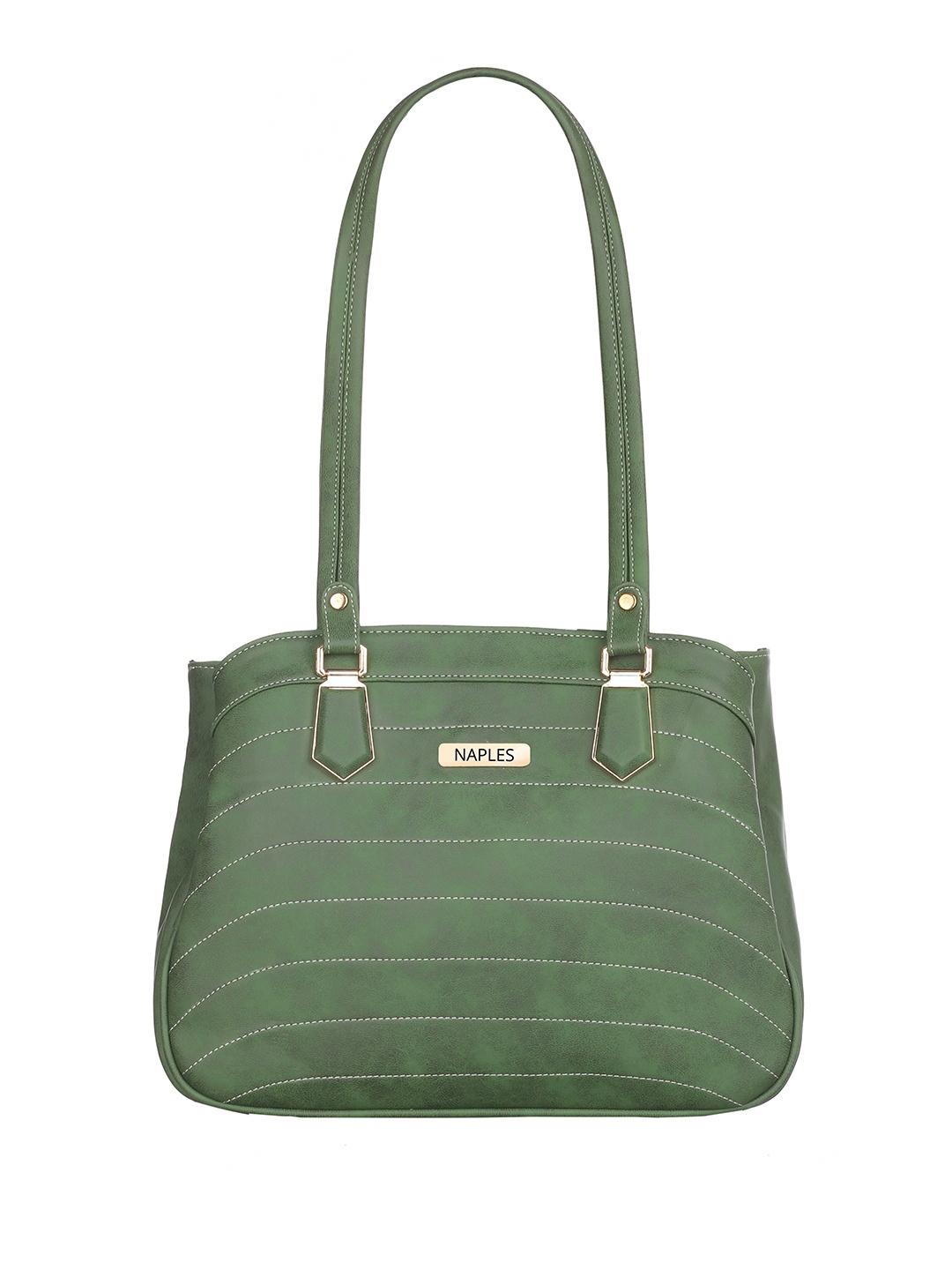 

Naples PU Structured Shoulder Bag, Beige
