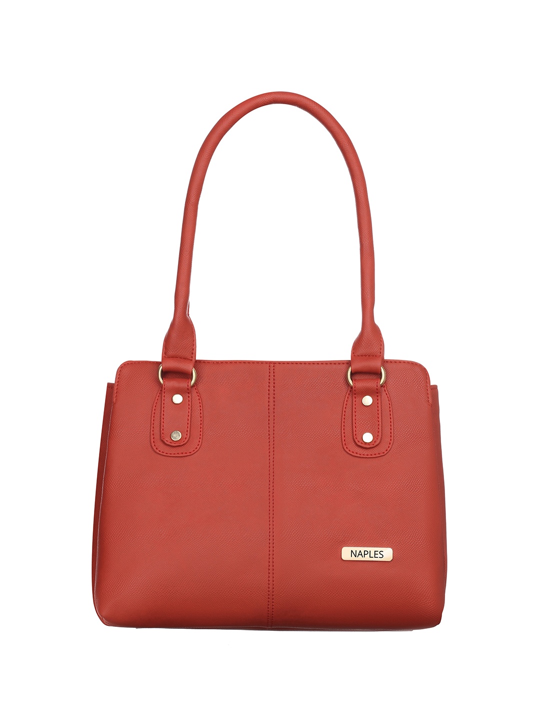 

Naples PU Structured Shoulder Bag, Red