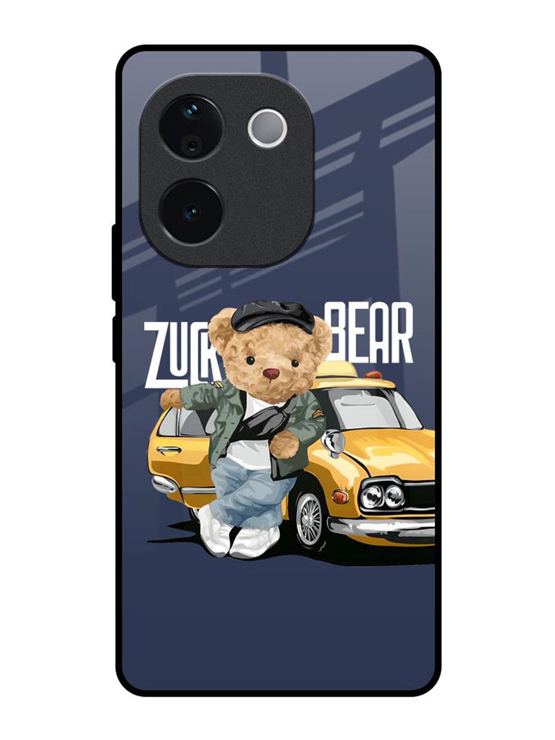 

QRIOH Adventurous Bear Printed IQOO Z9s Pro 5G Back Case, Blue