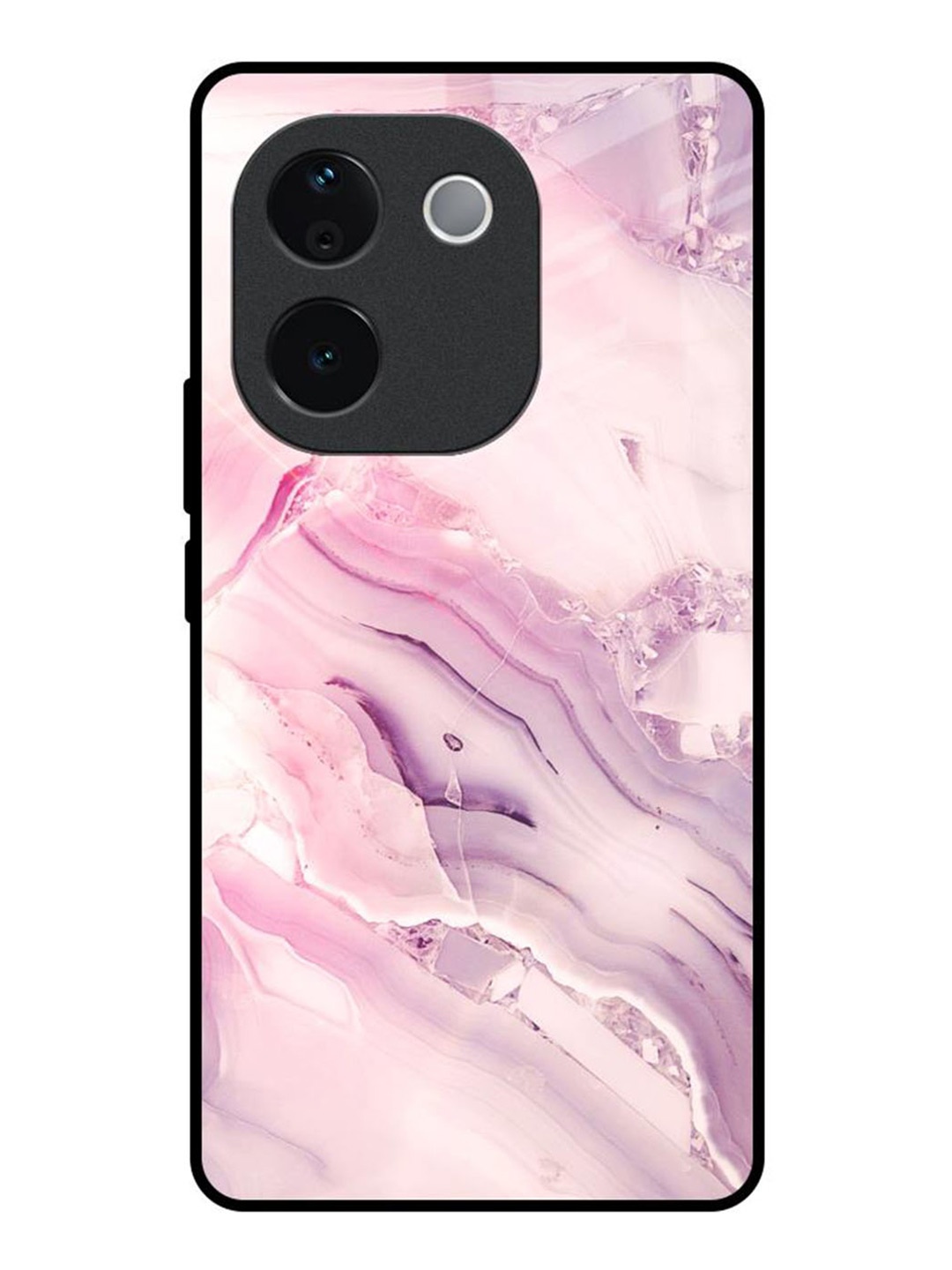 

QRIOH Abstract Printed Vivo T3 Pro 5G Back Case Mobile Accessories, Pink