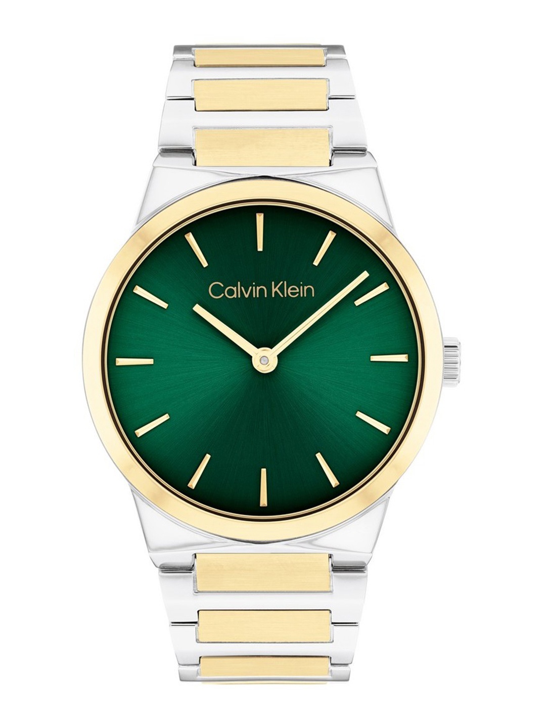 

Calvin Klein Women Dial & Stainless Steel Bracelet Style Straps Analogue Watch 25100114, Green