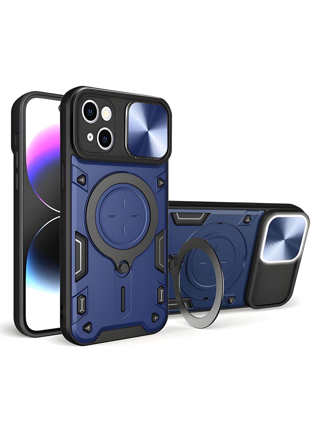 

LIRAMARK Solid Printed iPhone 15 Back Case Mobile Accessories, Blue