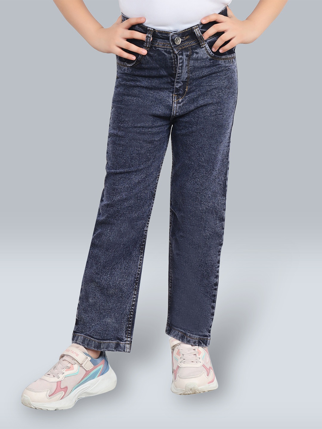 

Killer Girls Straight Fit Low Distress Jeans, Navy blue