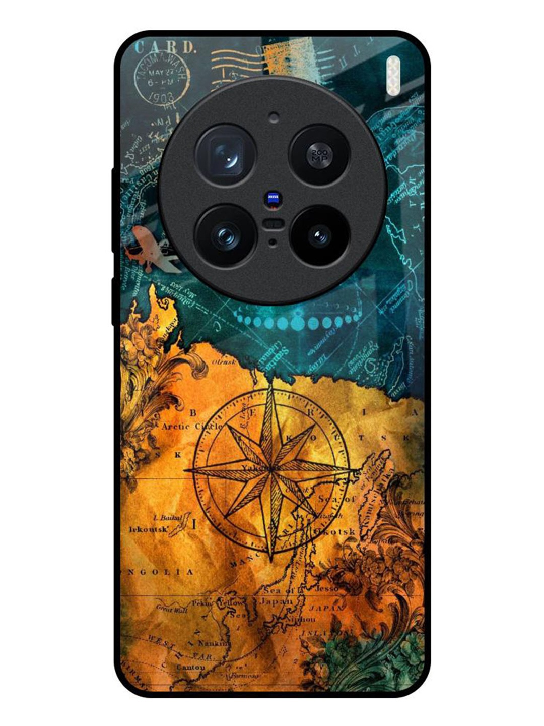 

QRIOH Typography Printed Vivo X200 Pro 5G Back Case Mobile Accessories, Blue