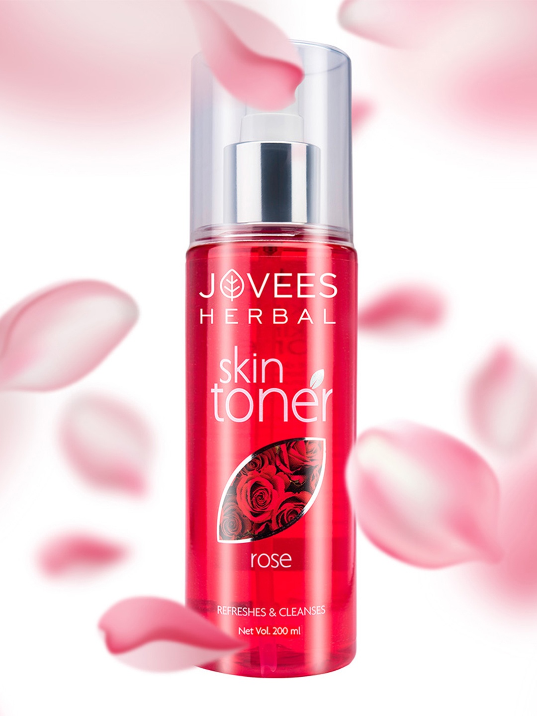 

Jovees Rose Skin Toner For Hydration & Tightens Pores - 200 ml, Red