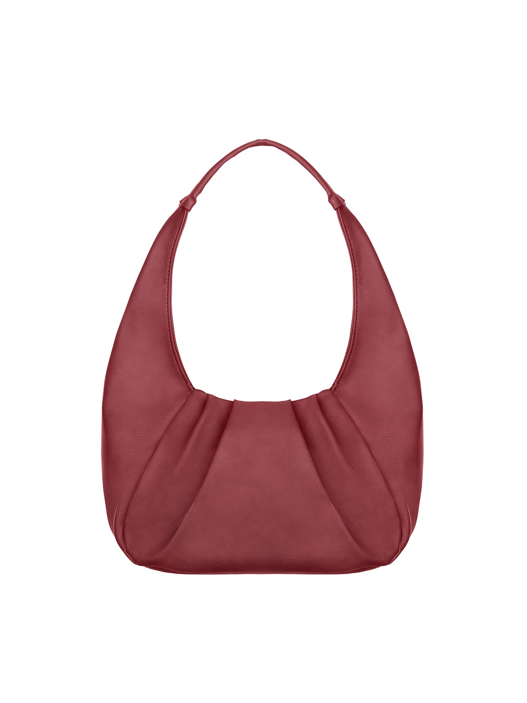 

Naples PU Structured Shoulder Bag, Maroon